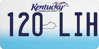 KY license plate 120LIH