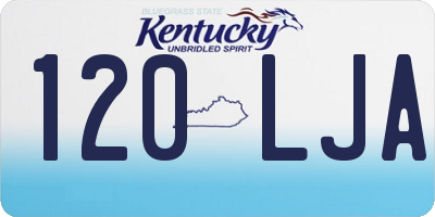 KY license plate 120LJA