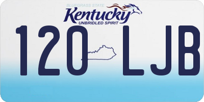 KY license plate 120LJB