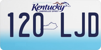 KY license plate 120LJD