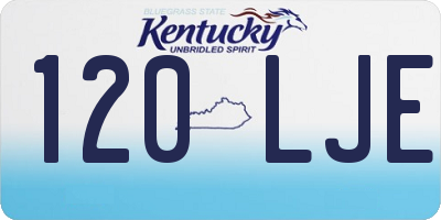 KY license plate 120LJE