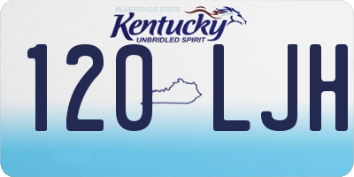 KY license plate 120LJH