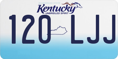 KY license plate 120LJJ