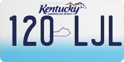 KY license plate 120LJL