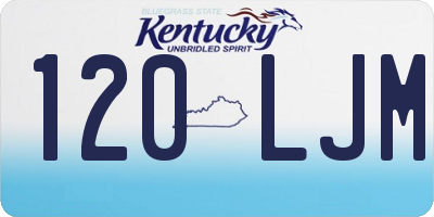 KY license plate 120LJM