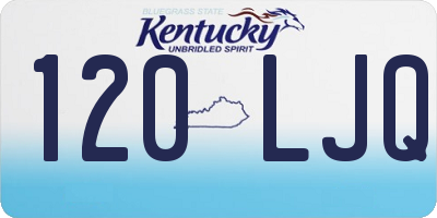 KY license plate 120LJQ
