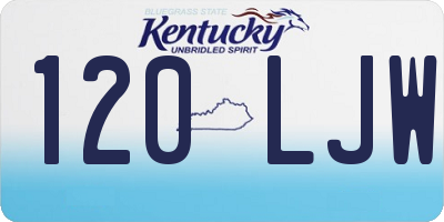 KY license plate 120LJW
