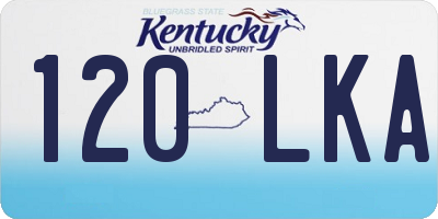 KY license plate 120LKA