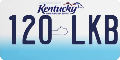 KY license plate 120LKB