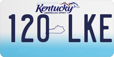 KY license plate 120LKE