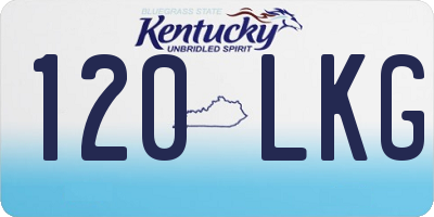KY license plate 120LKG
