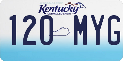 KY license plate 120MYG