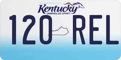KY license plate 120REL