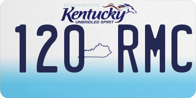 KY license plate 120RMC