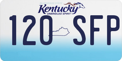 KY license plate 120SFP