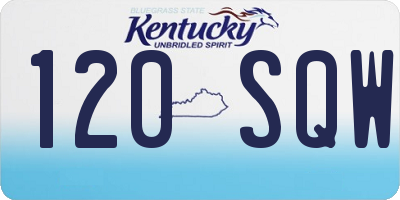 KY license plate 120SQW