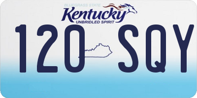 KY license plate 120SQY
