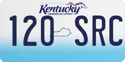KY license plate 120SRC