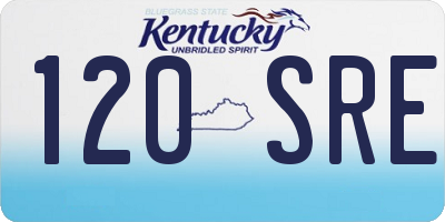 KY license plate 120SRE
