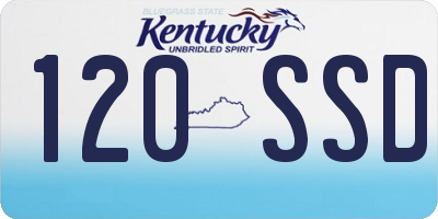 KY license plate 120SSD