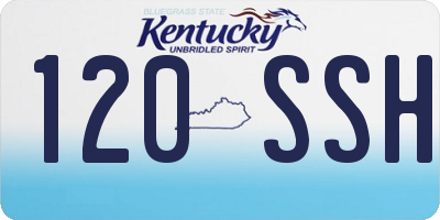 KY license plate 120SSH