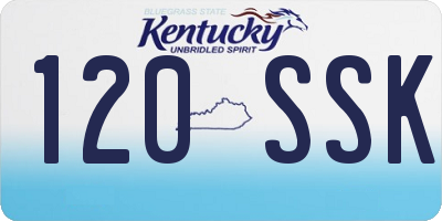 KY license plate 120SSK