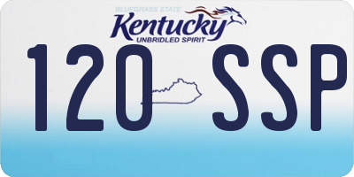 KY license plate 120SSP
