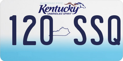 KY license plate 120SSQ