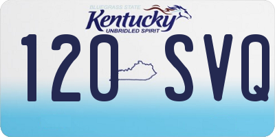 KY license plate 120SVQ