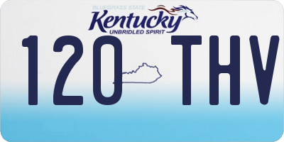 KY license plate 120THV