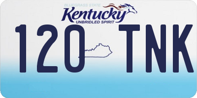 KY license plate 120TNK
