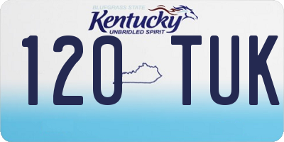 KY license plate 120TUK