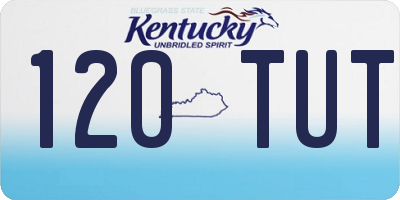 KY license plate 120TUT