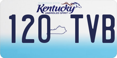 KY license plate 120TVB