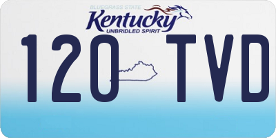 KY license plate 120TVD