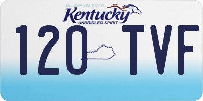 KY license plate 120TVF