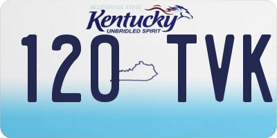 KY license plate 120TVK