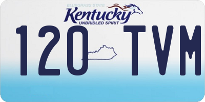 KY license plate 120TVM