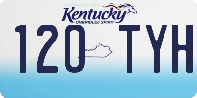 KY license plate 120TYH