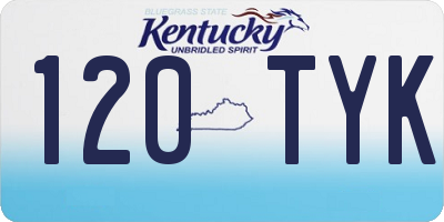 KY license plate 120TYK