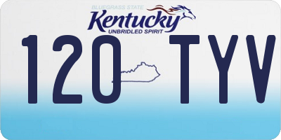 KY license plate 120TYV