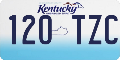 KY license plate 120TZC