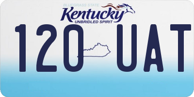 KY license plate 120UAT