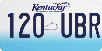 KY license plate 120UBR