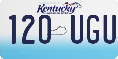 KY license plate 120UGU