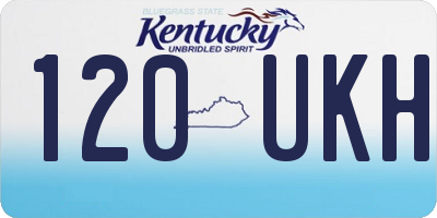 KY license plate 120UKH
