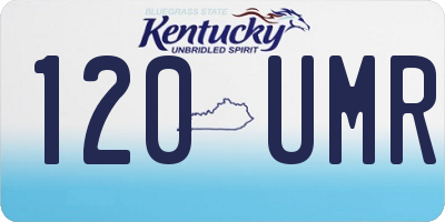KY license plate 120UMR