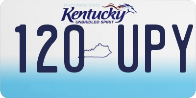 KY license plate 120UPY