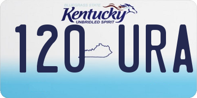 KY license plate 120URA