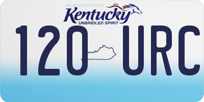 KY license plate 120URC